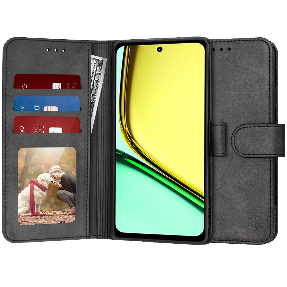 Puzdro pre Realme C67 4G, Techsuit, Diary Book, čierne