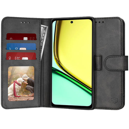 Puzdro pre Realme C67 4G, Techsuit, Diary Book, čierne