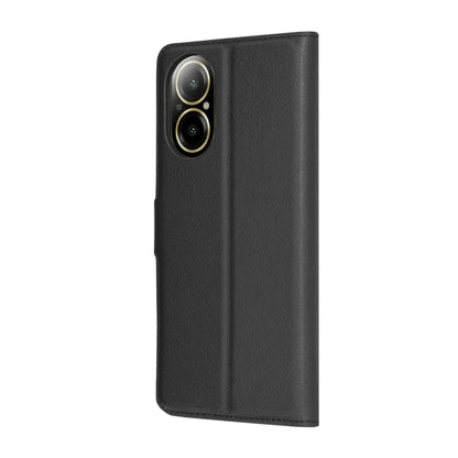 Puzdro pre Realme C67 4G, Techsuit, kožené folio, čierne