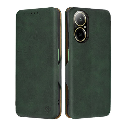 Case for Realme C67 4G, Techsuit, Safe Wallet Plus, Green