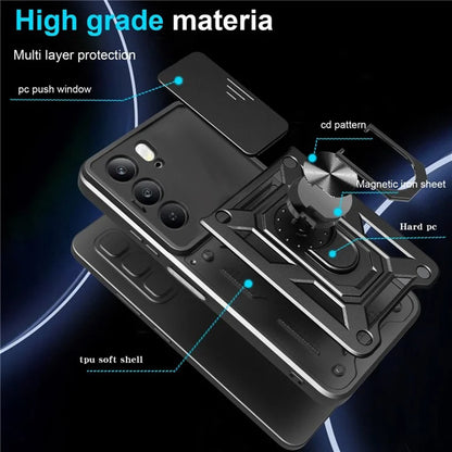 Puzdro pre Realme C75 5G / 14x, Techsuit, CamShield, Čierne