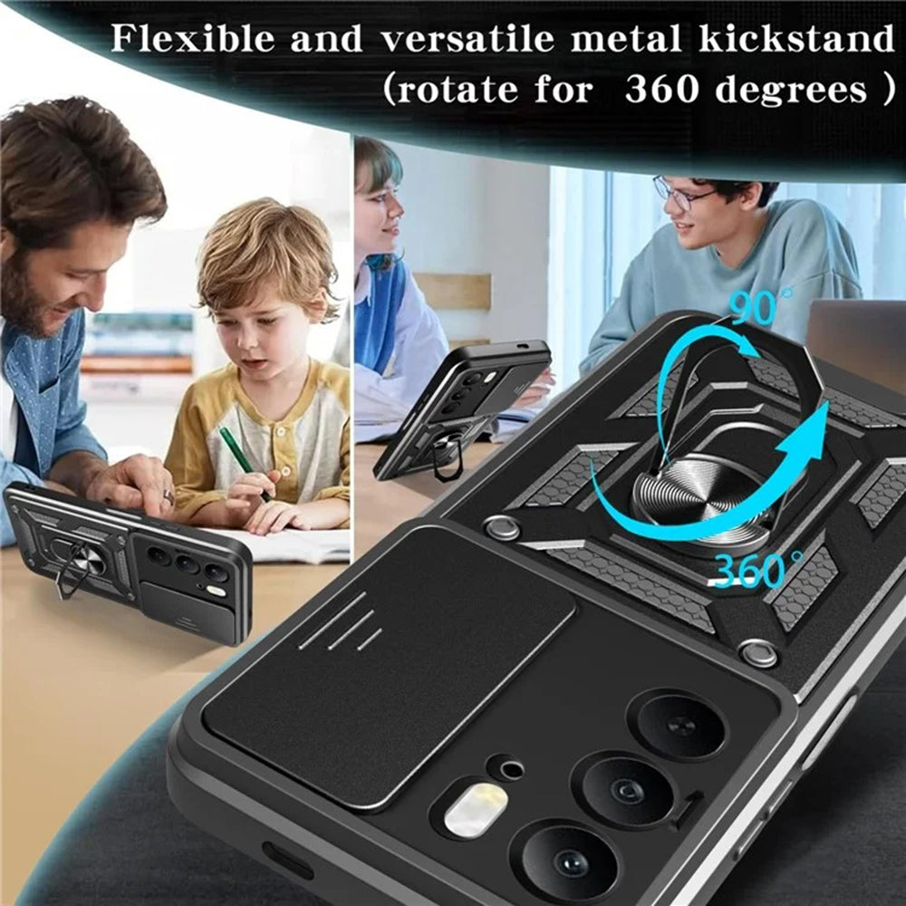 Puzdro pre Realme C75 5G / 14x, Techsuit, CamShield, Čierne