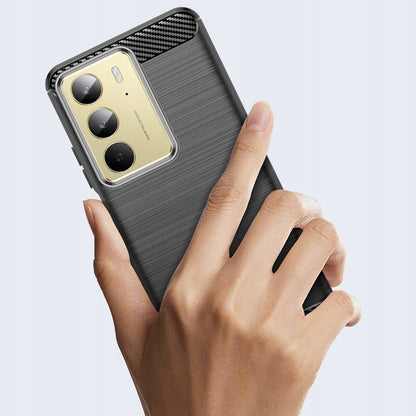 Puzdro pre Realme C75 5G / 14x, Techsuit, Karbón, Čierne