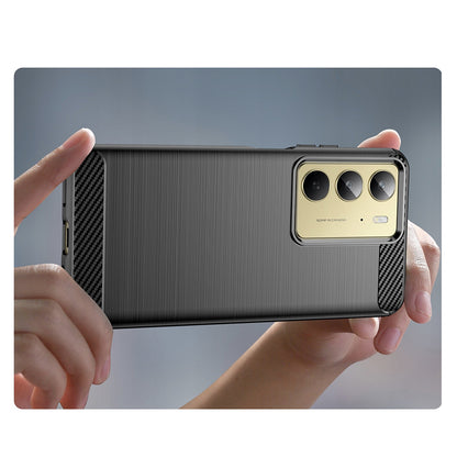 Puzdro pre Realme C75 5G / 14x, Techsuit, Karbón, Čierne