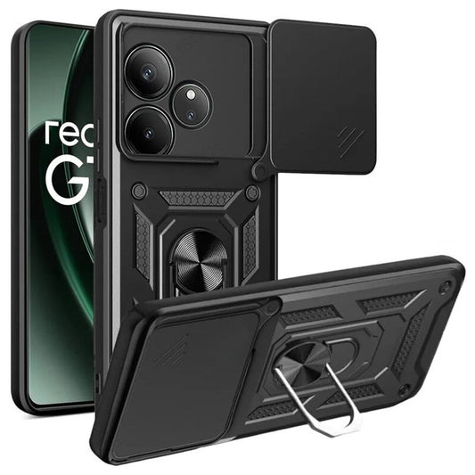 Puzdro pre Realme GT 6T / GT 6, Techsuit, CamShield, Čierna