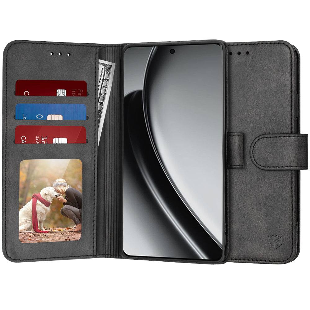 Puzdro pre Realme GT 6T / GT 6, Techsuit, Diary Book, Čierne