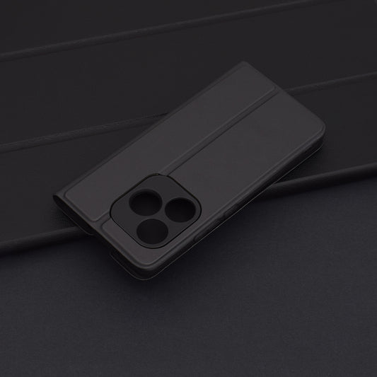 Puzdro pre Realme GT 6T / GT 6, Techsuit, Magskin Book, Čierne