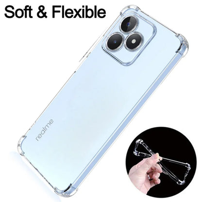 Puzdro pre Realme Note 50 / C51, Techsuit, Odolné proti nárazom, Priehľadné