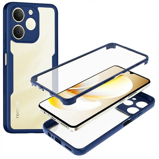 Puzdro pre Realme Note 70T, Techsuit, ColorVerse 360, Modrá