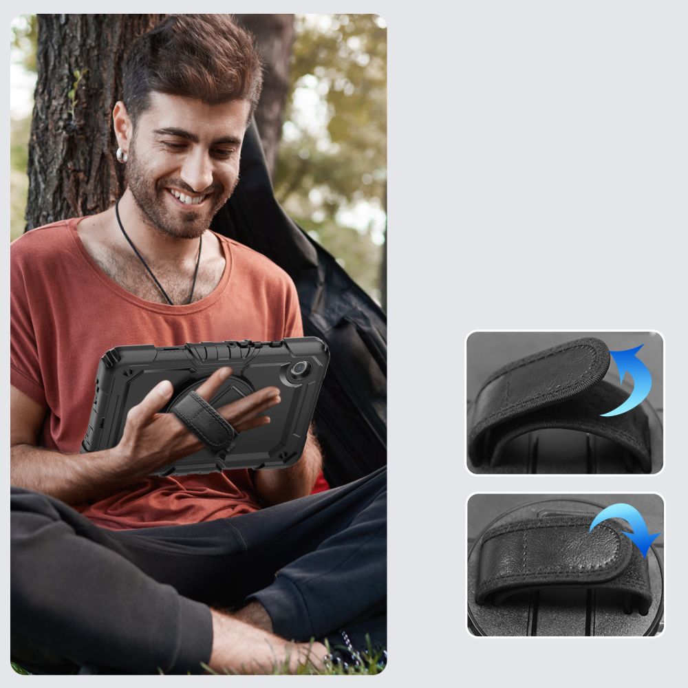 Puzdro pre Samsung Galaxy Tab A11+ / Tab A9+, Tech-Protect, Solid360, Čierne