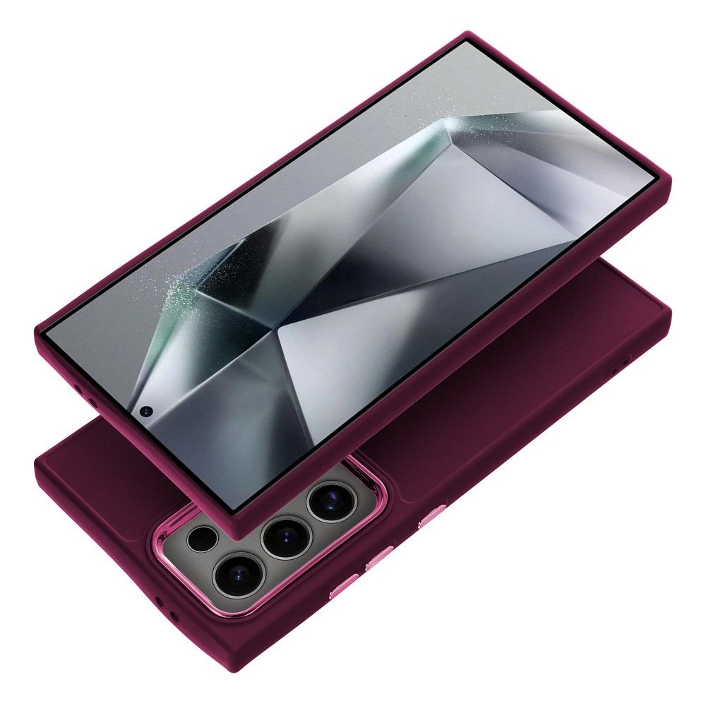Puzdro pre Samsung Galaxy S24 FE S721, OEM, rám, fialové