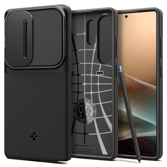 Puzdro pre Samsung Galaxy S25 Ultra S938, Spigen, OPTIK ARMOR, Čierne ACS08969