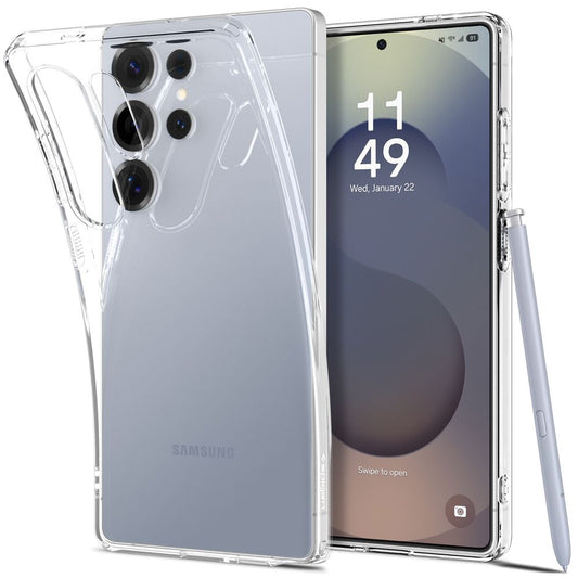 Puzdro pre Samsung Galaxy S25 Ultra S938, Spigen, Liquid Crystal, Transparentné ACS08948