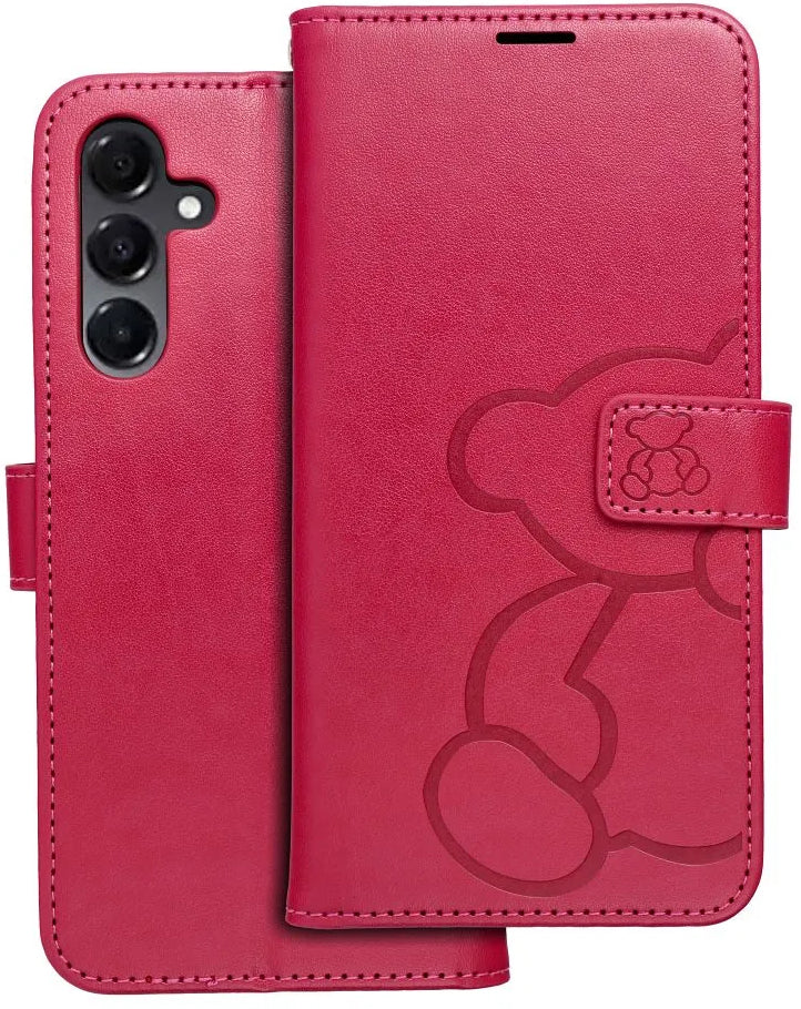 Puzdro pre Samsung Galaxy A16 5G A166, OEM, MEZZO Teddy Bear, Magenta