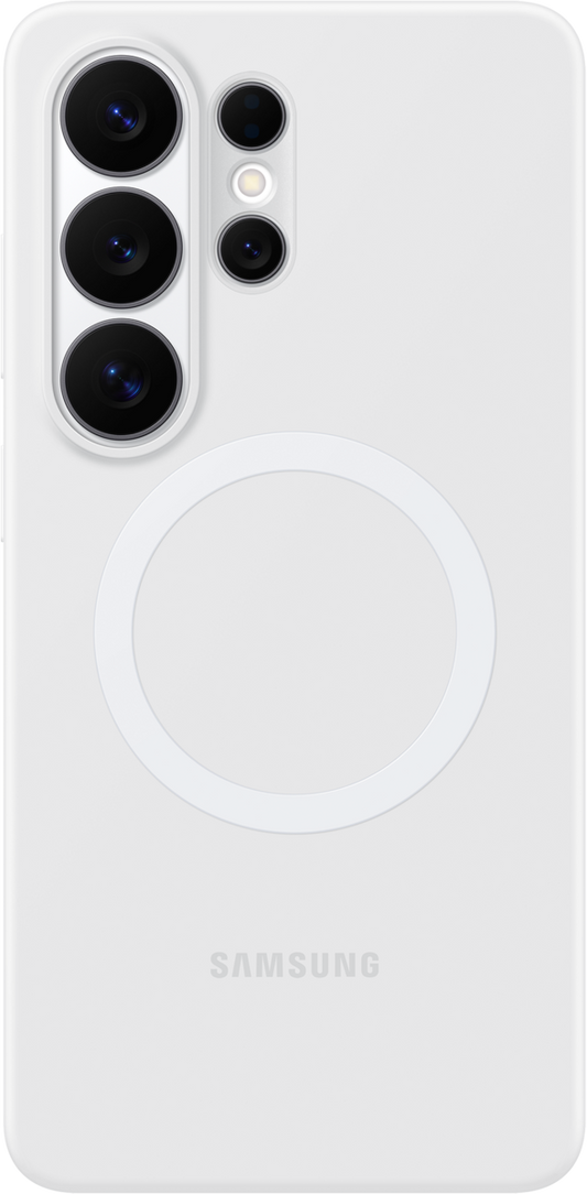 Puzdro pre Samsung Galaxy S26 Ultra S948, Silicone Magnet Case, Biela EF-ES948CWEGWW