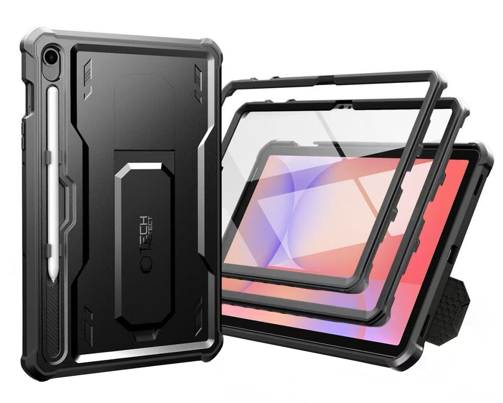Puzdro pre Samsung Galaxy Tab S10 Lite / Tab S10 FE / Tab S9, Tech-Protect, Kevlar Pro, Čierne