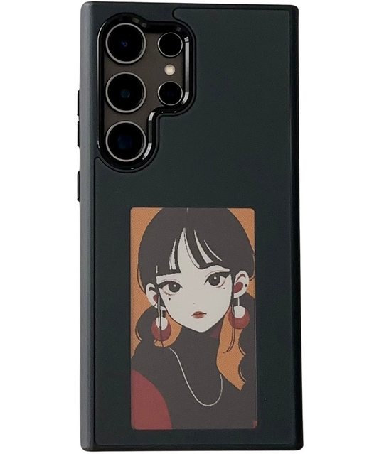 Case for Samsung Galaxy S25 Ultra S938, OEM, Customized E-Ink Display, Black
