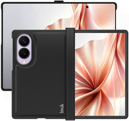 Puzdro pre Samsung Galaxy Z Fold8 F971, Imak, Karbón, Čierne