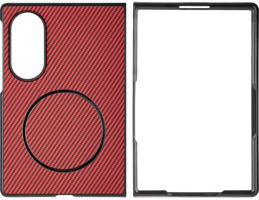 Puzdro pre Samsung Galaxy Z Fold8 F971, OEM, Karbón, Červené