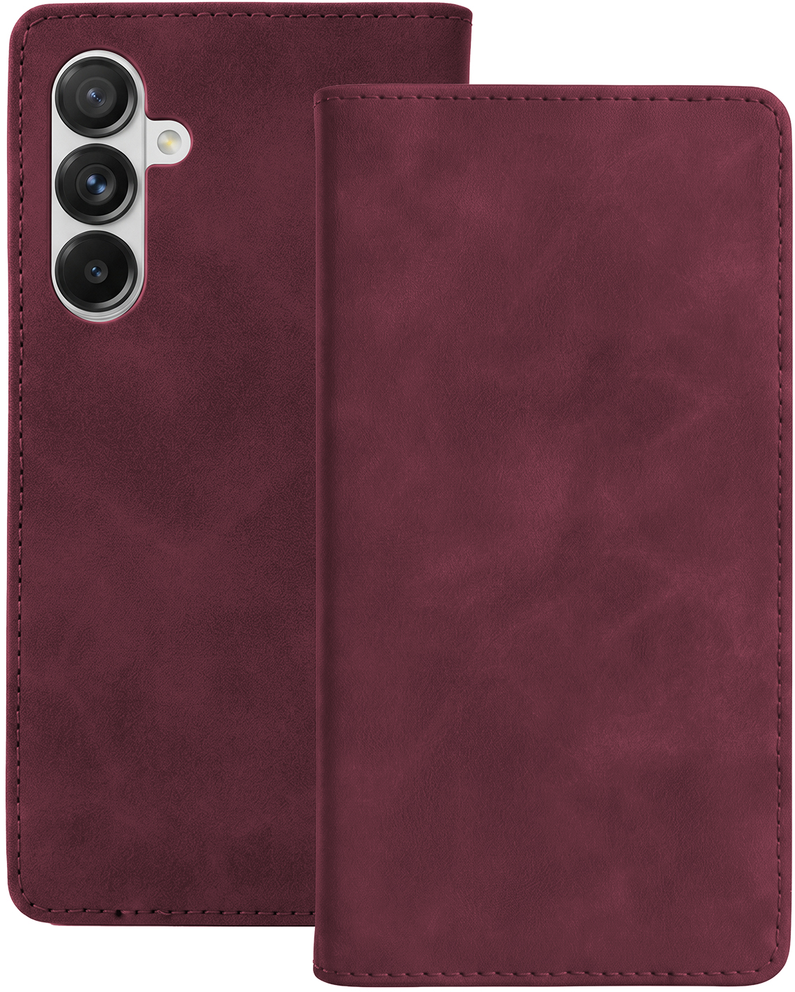 Puzdro pre Samsung Galaxy A18 5G A186 / A17 4G A175 / A17 5G A176 / A26 A266, OEM, Smart Suede, bordové