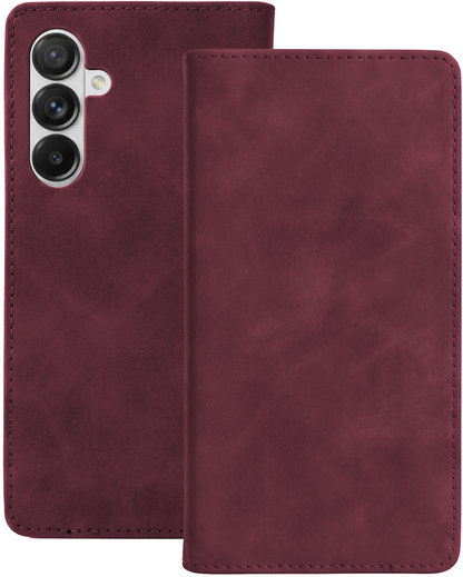 Puzdro pre Samsung Galaxy A18 5G A186 / A17 4G A175 / A17 5G A176 / A26 A266, OEM, Smart Suede, bordové