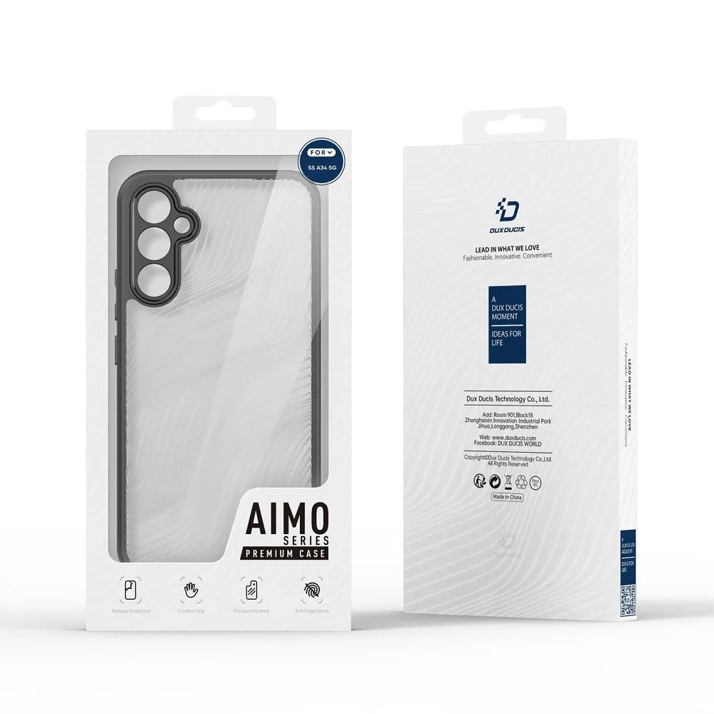 Case for Samsung Galaxy A34 A346, DUX DUCIS, Aimo, Black 