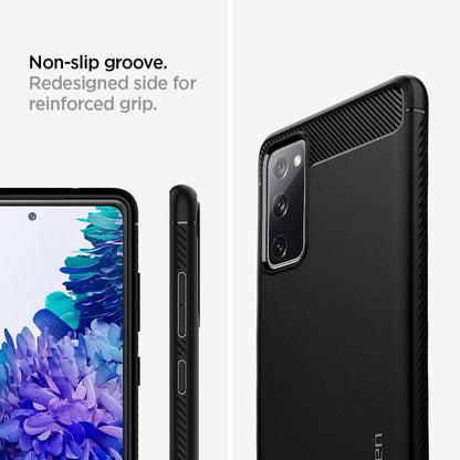 Puzdro pre Samsung Galaxy S20 FE 2022 G781 / S20 FE 5G G781 / S20 FE G780, Spigen, Rugged Armour, čierne