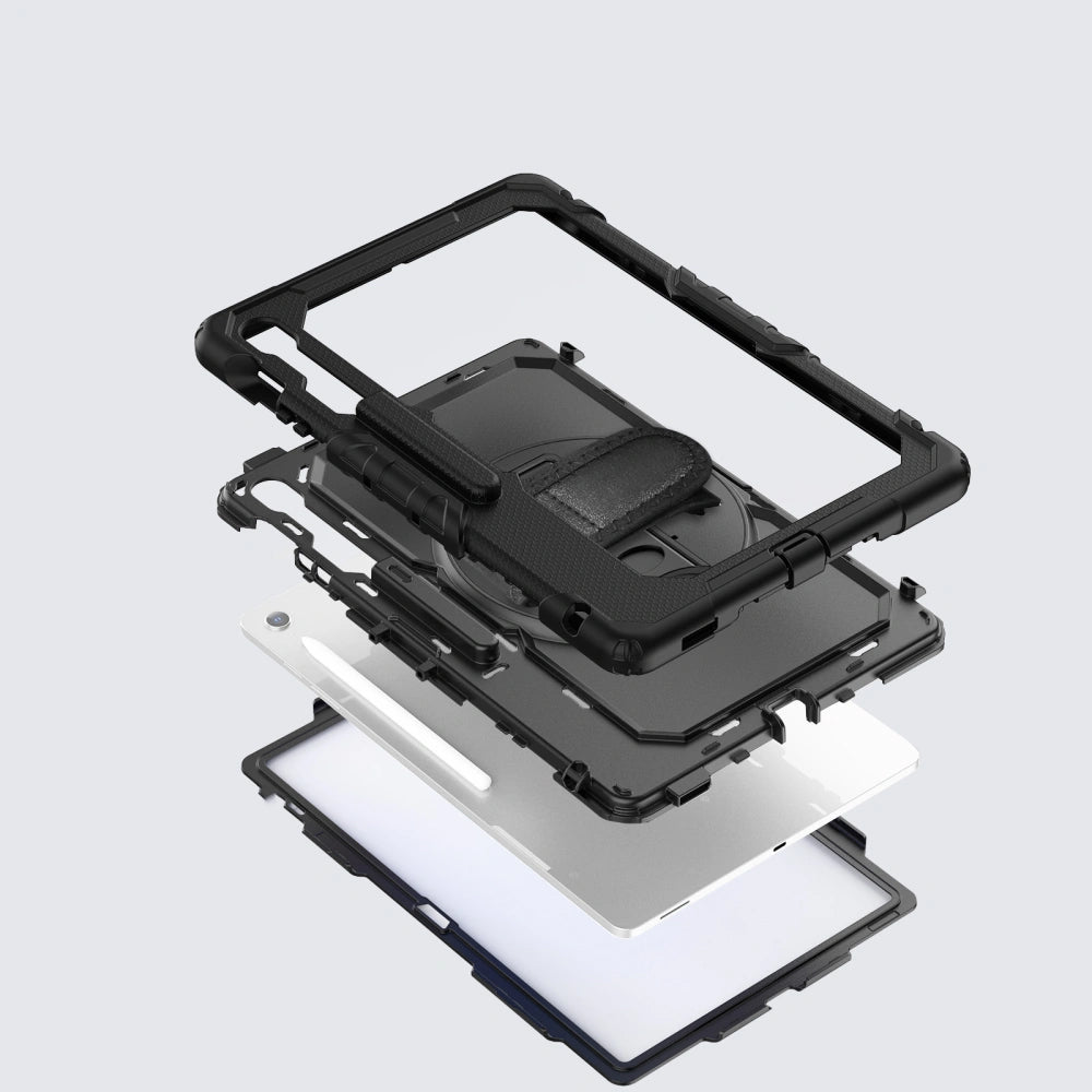 Obal na Samsung Galaxy Tab S10 FE+, Tech-Protect, Solid, Čierny