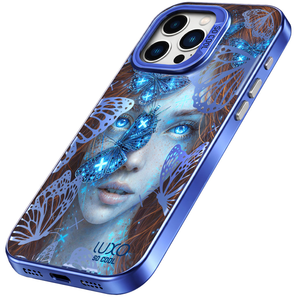 Case for Samsung Galaxy S25 S931, LUXO So CooL, ArcadiA Butterfly Girl, Multicolor