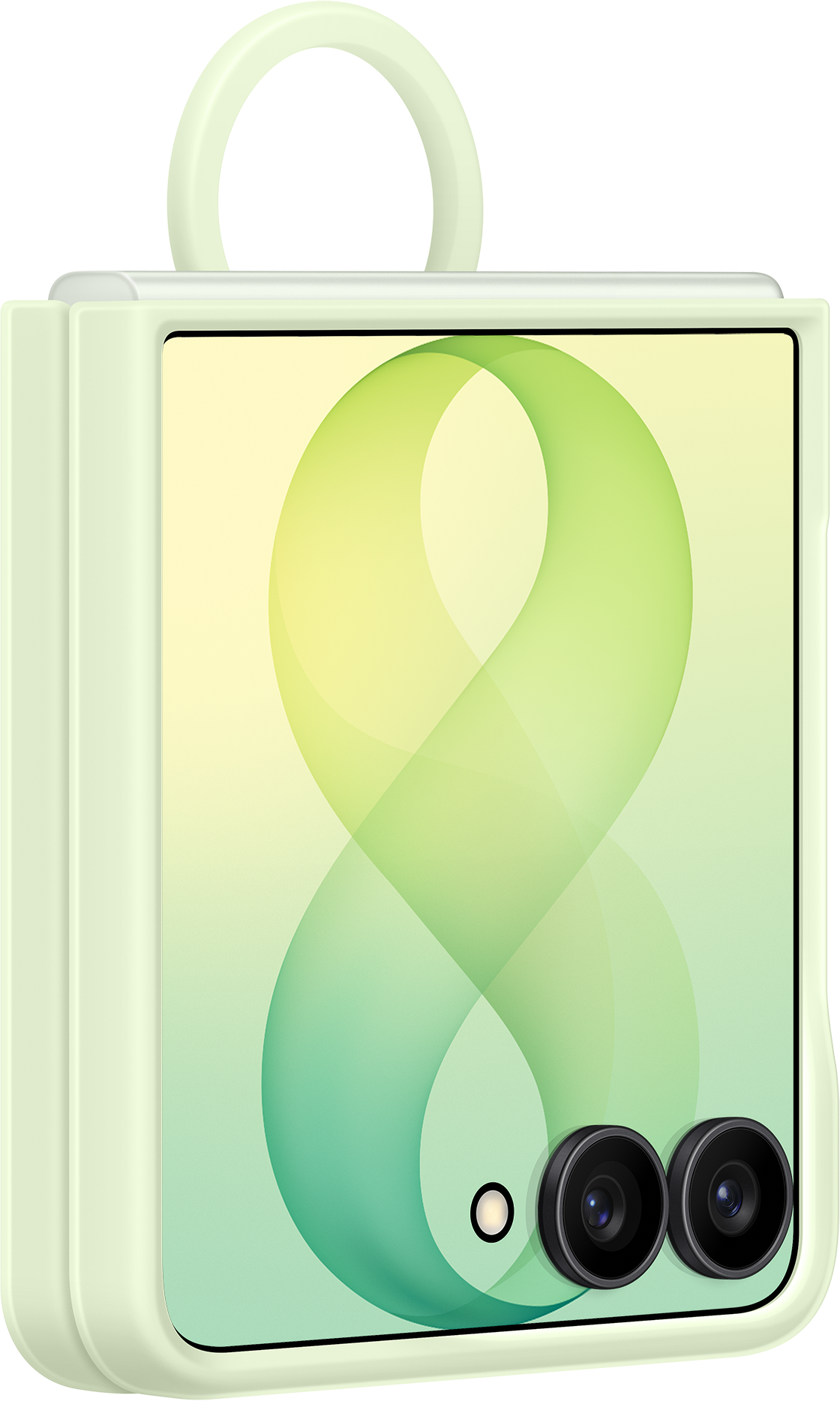 Puzdro pre Samsung Galaxy Z Flip8 F776, Silikónový magnetický krúžok, Zelená EF-EF776CGEGWW