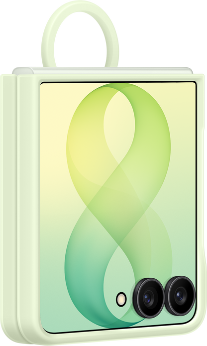 Puzdro pre Samsung Galaxy Z Flip8 F776, Silikónový magnetický krúžok, Zelená EF-EF776CGEGWW