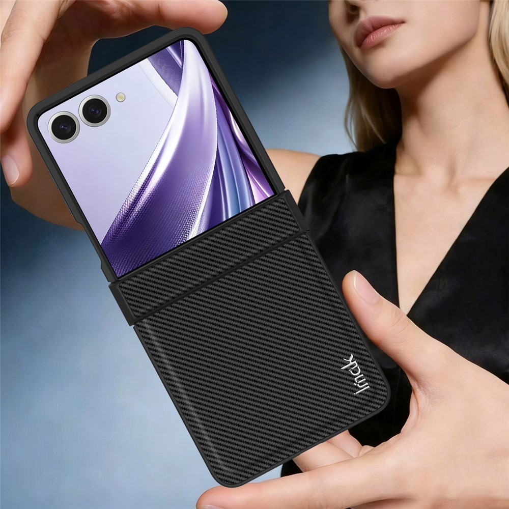 Puzdro pre Samsung Galaxy Z Flip8 F776, Imak, Karbón, Čierne