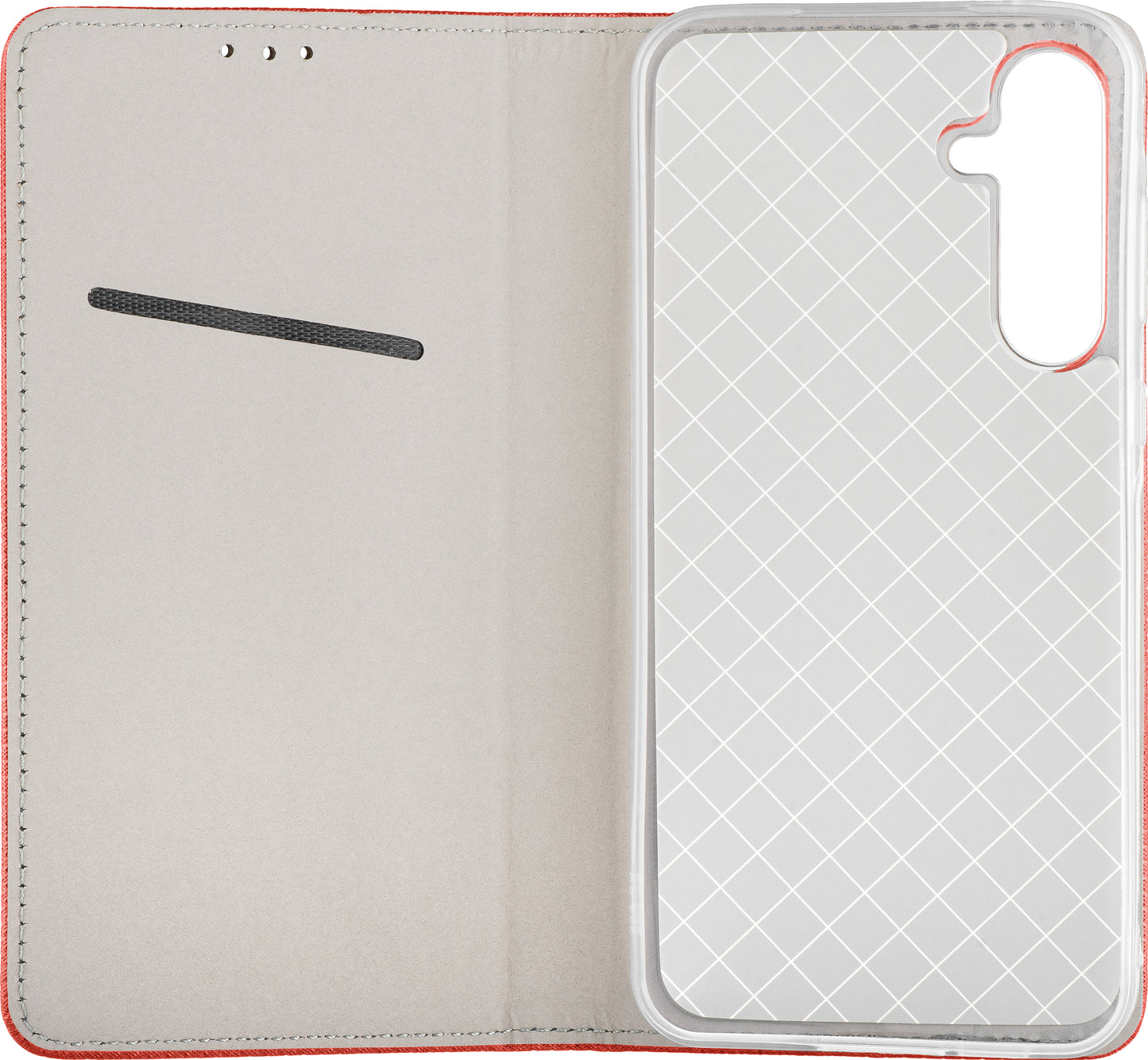 Puzdro pre Samsung Galaxy A57 5G, OEM, Smart Magnet, červené