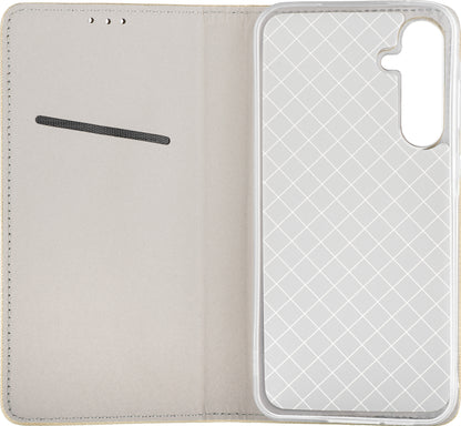 Puzdro pre Samsung Galaxy A17 4G / A17 5G, OEM, Smart Magnet, Zlaté