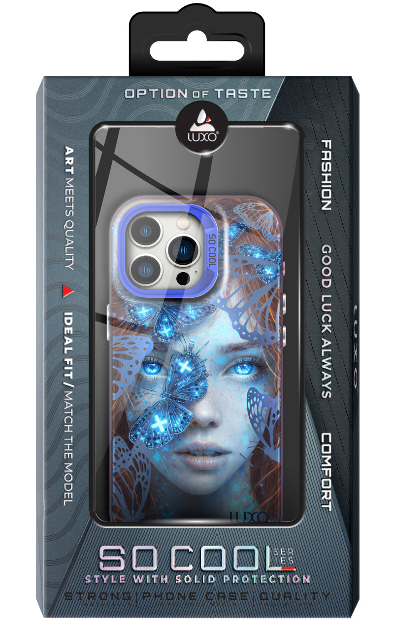 Case for Samsung Galaxy A53 5G A536, LUXO So CooL, ArcadiA Butterfly Girl, Multicolor