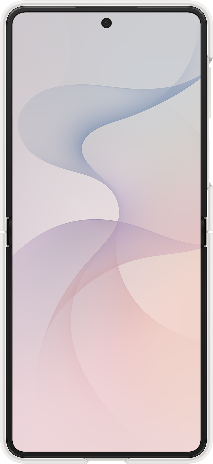 Puzdro pre Samsung Galaxy Z Flip8 F776, Silikónový krúžok s magnetom, Biela EF-EF776CWEGWW