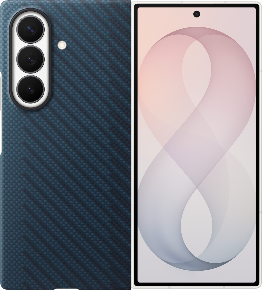 Puzdro pre Samsung Galaxy Z Fold8 Ultra F976, Carbon Magnet Case, Tmavomodrá EF-KF976SNEGWW