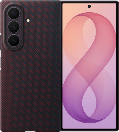 Puzdro pre Samsung Galaxy Z Fold8 Ultra F976, Carbon Magnet Case, Červené EF-KF976SREGWW