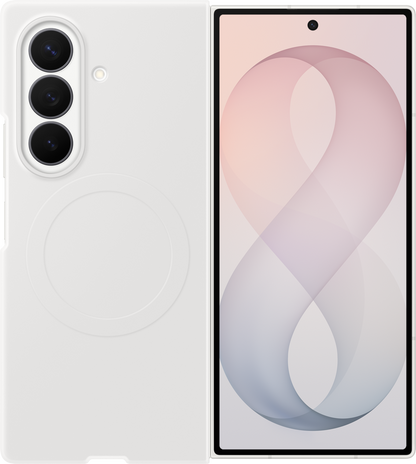 Puzdro pre Samsung Galaxy Z Fold8 Ultra F976, Silikónové magnetické puzdro, Biele EF-EF976CWEGWW