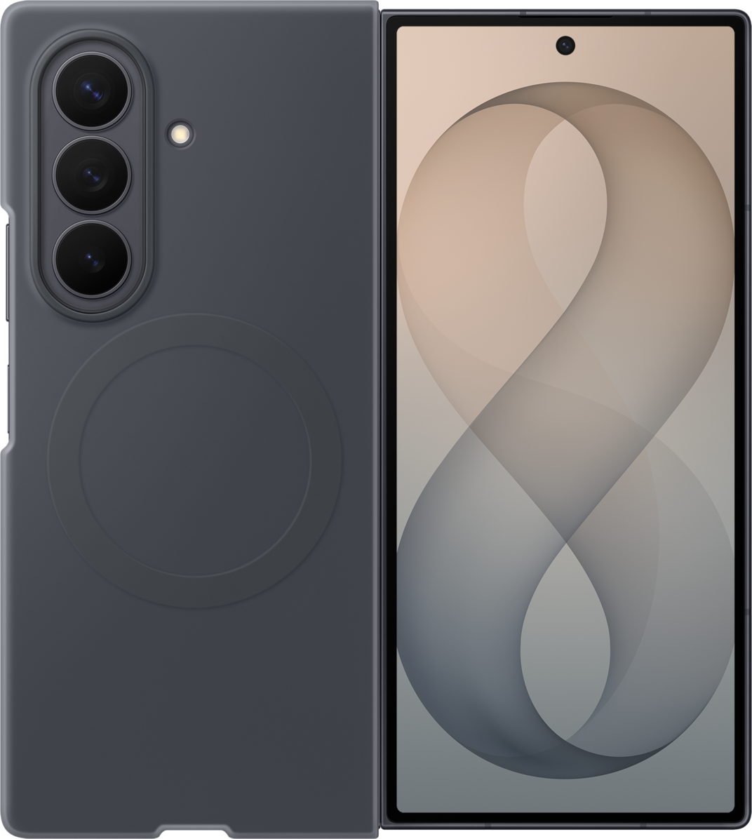 Puzdro pre Samsung Galaxy Z Fold8 Ultra F976, Silikónové magnetické puzdro, čierne EF-EF976CBEGWW