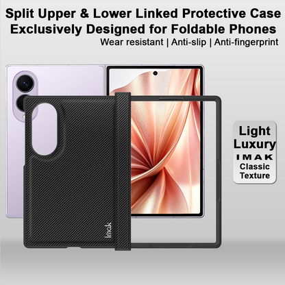 Puzdro pre Samsung Galaxy Z Fold8 F971, Imak, Karbón, Čierne