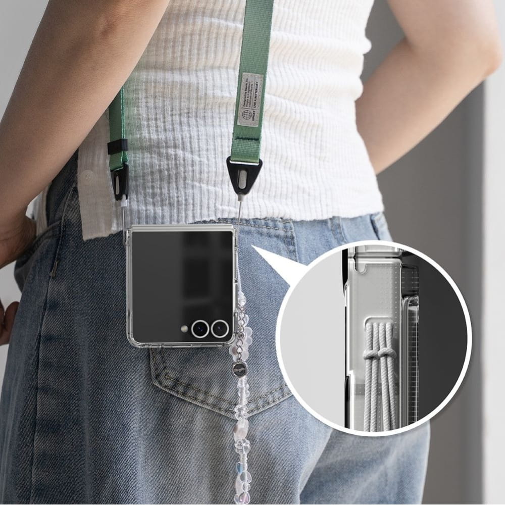 Case for Samsung Galaxy Z Flip7 F766, Ringke, Fusion, Transparent