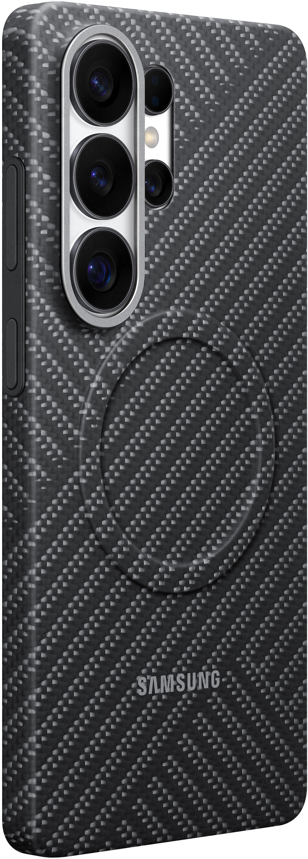 Puzdro pre Samsung Galaxy S26 Ultra S948, Carbon Magnet Case, Sivá EF-KS948SSEGWW