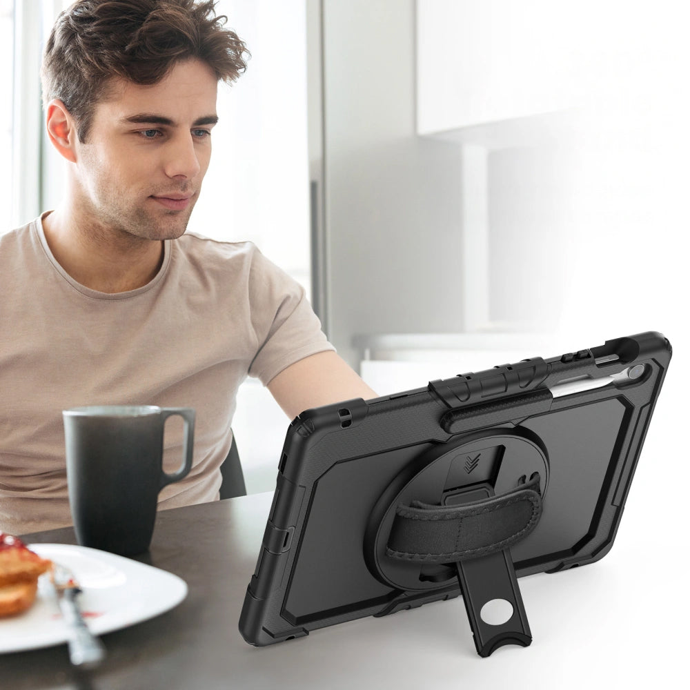 Obal na Samsung Galaxy Tab S10 FE+, Tech-Protect, Solid, Čierny