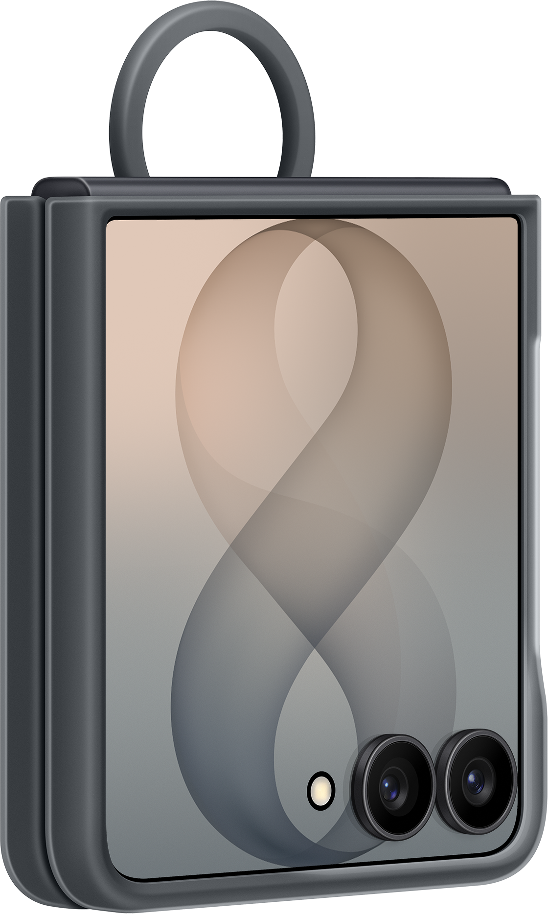 Puzdro pre Samsung Galaxy Z Flip8 F776, Silikónový krúžok s magnetom, Čierne EF-EF776CBEGWW