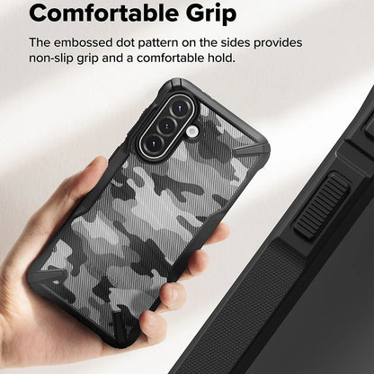 Puzdro pre Samsung Galaxy A56 A566 / A36 A366, Ringke, Fusion X Camo, Čierne