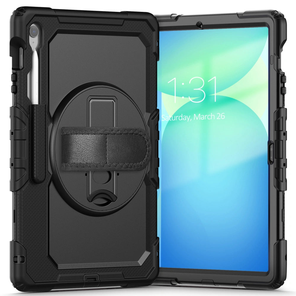 Obal na Samsung Galaxy Tab S10 FE+, Tech-Protect, Solid, Čierny
