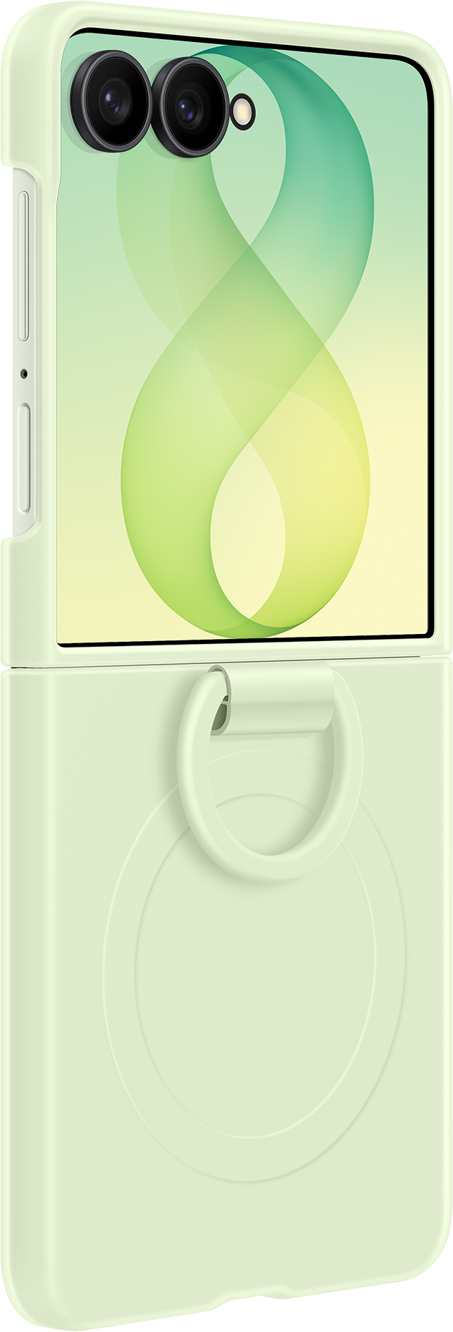 Puzdro pre Samsung Galaxy Z Flip8 F776, Silikónový magnetický krúžok, Zelená EF-EF776CGEGWW