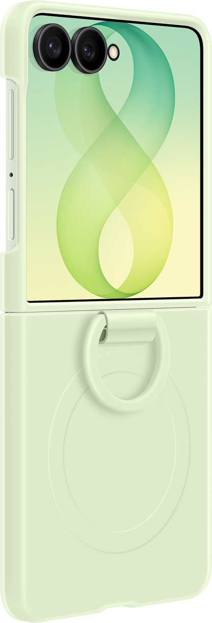 Puzdro pre Samsung Galaxy Z Flip8 F776, Silikónový magnetický krúžok, Zelená EF-EF776CGEGWW