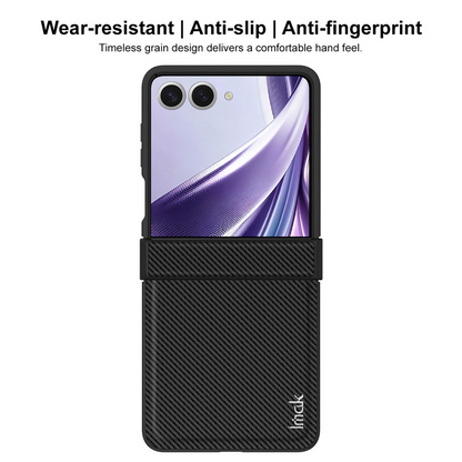 Puzdro pre Samsung Galaxy Z Flip8 F776, Imak, Karbón, Čierne